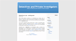 Desktop Screenshot of detective.co.za