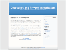 Tablet Screenshot of detective.co.za