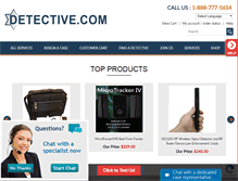 Tablet Screenshot of detective.com
